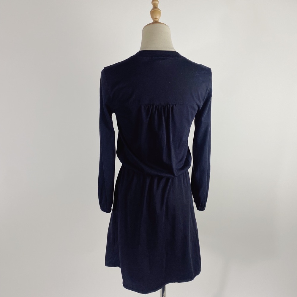 LILLY PULITZER Becket Pima Cotton Long Sleeve Black Dress Womens XSmall - Picture 3 of 10